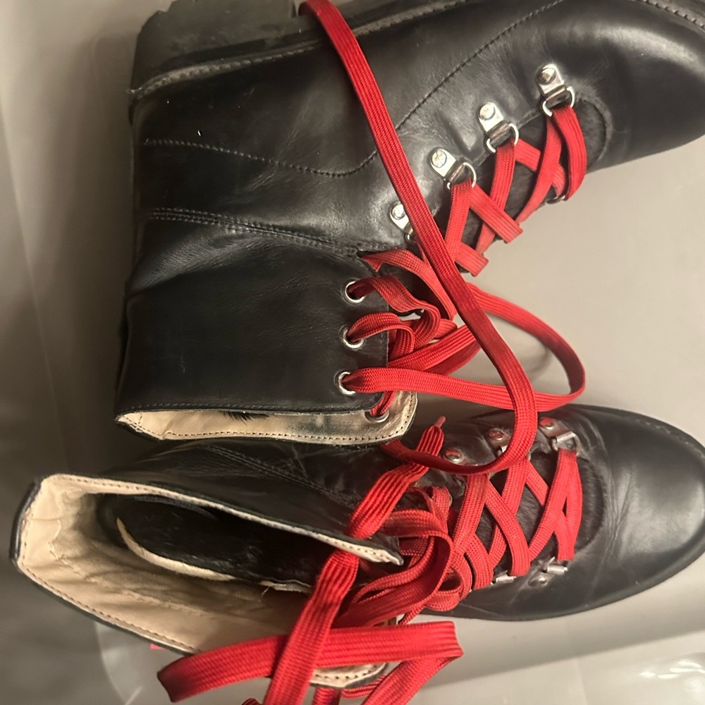 Black and Red Women's Boots